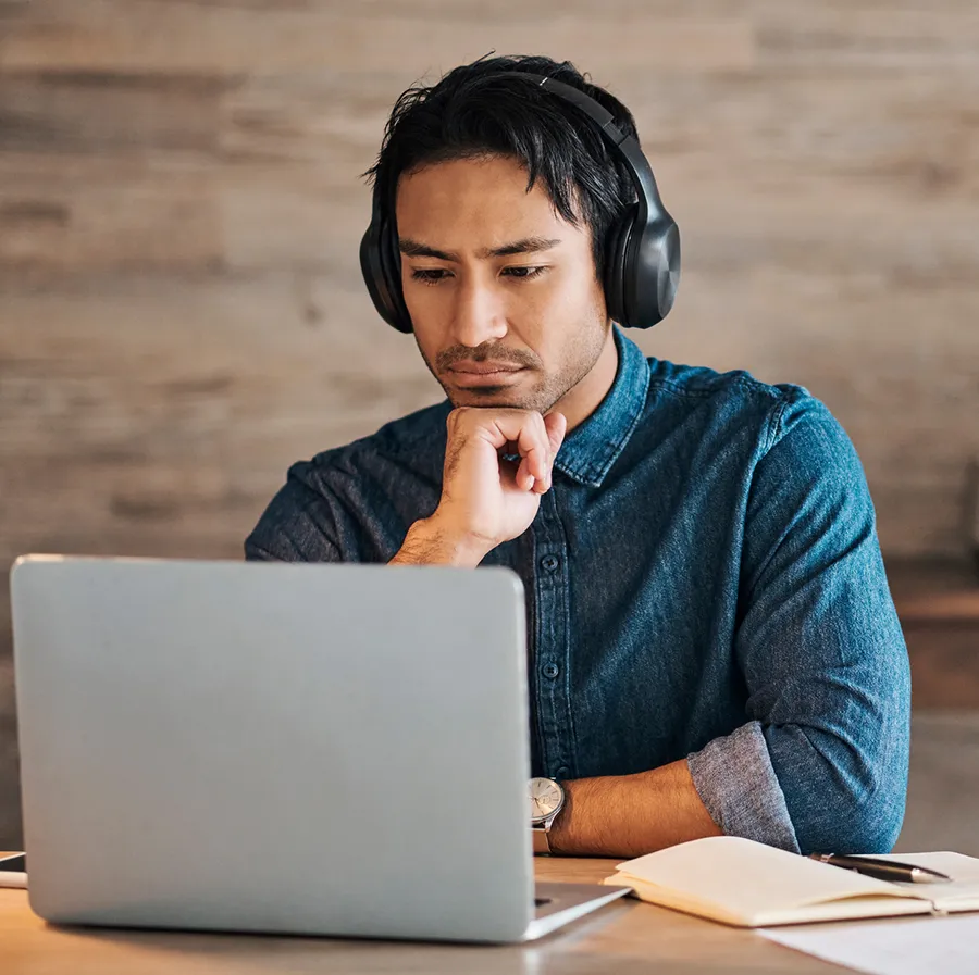 guy on computer